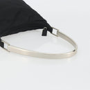 PRADA Hand Bag Nylon Black Silver Auth 188308A-7