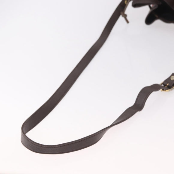 Burberrys Nova Check Shoulder Bag Canvas Beige Gold Auth 188310