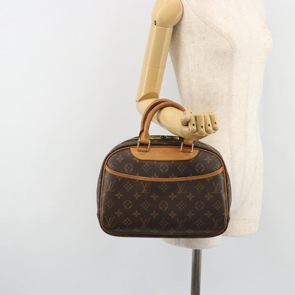 LOUIS VUITTON Monogram Trouville Hand Bag M42228 LV Auth 188313A