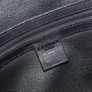 CELINE Macadam Canvas Hand Bag PVC Leather Black Gold Auth 188316V-15