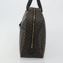 CELINE Macadam Canvas Hand Bag PVC Leather Black Gold Auth 188316V-4
