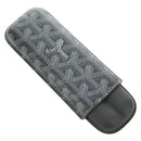 GOYARD Cigarette Case PVC Leather Gray Auth 188319M-1