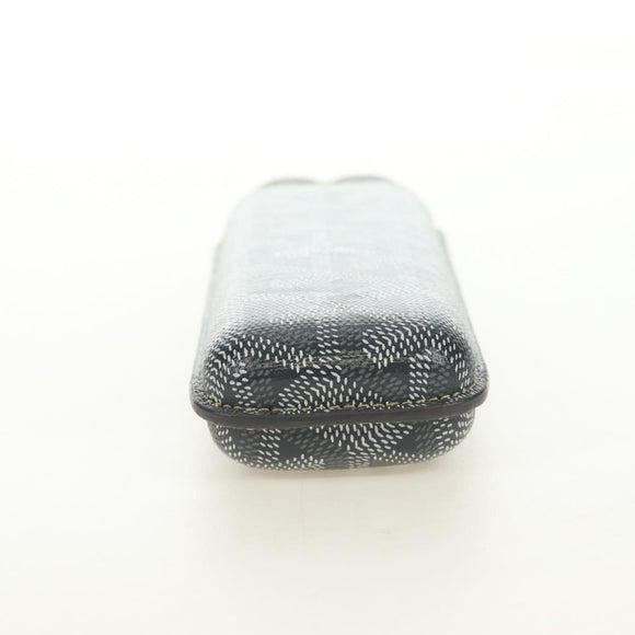 GOYARD Cigarette Case PVC Leather Gray Auth 188319M