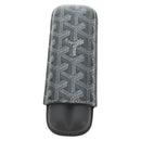GOYARD Cigarette Case PVC Leather Gray Auth 188319M-2