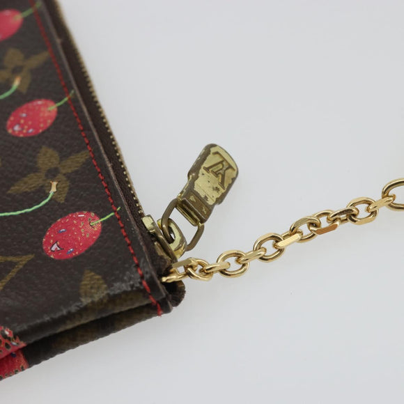 LOUIS VUITTON Monogram Cherry Pochette Cles Coin Purse M95042 LV Auth 188320A