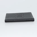 CHANEL Card Case Caviar Skin Black CC Auth 188321M-5