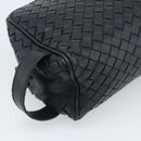 BOTTEGA VENETA INTRECCIATO Clutch Bag Leather Black Auth 188323A-14