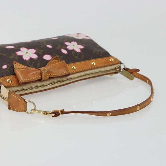 LOUIS VUITTON Monogram Cherry Blossom Pochette Accessoires M92006 Auth 188324A