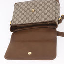GUCCI GG Supreme Shoulder Bag PVC Beige Gold Auth 188325-15
