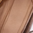 GUCCI GG Supreme Shoulder Bag PVC Beige Gold Auth 188325-17