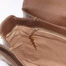 GUCCI GG Supreme Shoulder Bag PVC Beige Gold Auth 188325-20
