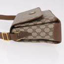 GUCCI GG Supreme Shoulder Bag PVC Beige Gold Auth 188325-5