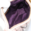 Miu Miu Matelasse Hand Bag Lamb Skin Pink Gold Auth 188328A-11