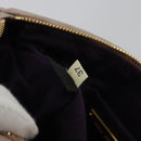 Miu Miu Matelasse Hand Bag Lamb Skin Pink Gold Auth 188328A-12