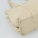 Christian Dior Hand Bag Leather Beige Gold Auth 188329-17