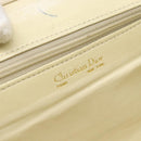 Christian Dior Hand Bag Leather Beige Gold Auth 188329-18