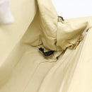 Christian Dior Hand Bag Leather Beige Gold Auth 188329-20