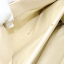 Christian Dior Hand Bag Leather Beige Gold Auth 188329-12