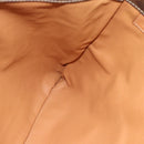 CELINE Macadam Canvas Tote Bag PVC Leather Brown gold Auth 188332A-19