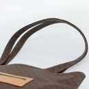 CELINE Macadam Canvas Tote Bag PVC Leather Brown gold Auth 188332A-8