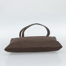 CELINE Macadam Canvas Tote Bag PVC Leather Brown gold Auth 188332A-5