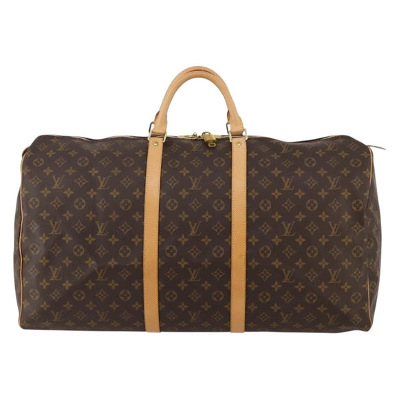 LOUIS VUITTON Monogram Keepall 60 Boston Bag M41422 LV Auth 188333SAV