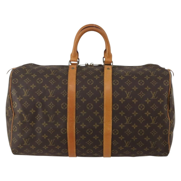 LOUIS VUITTON Monogram Keepall 50 Boston Bag M41426 LV Auth 188334