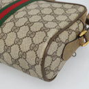 GUCCI GG Supreme Shoulder Bag PVC Beige Auth 188336-15