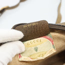 GUCCI GG Supreme Shoulder Bag PVC Beige Auth 188336-12