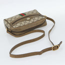 GUCCI GG Supreme Shoulder Bag PVC Beige Auth 188336-7