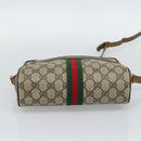 GUCCI GG Supreme Shoulder Bag PVC Beige Auth 188336-5