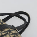 Christian Dior Trotter Canvas Boston Bag Navy Silver Auth 188337-8