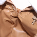 CELINE Macadam Canvas Shoulder Bag PVC Beige Gold Auth 188342A-19