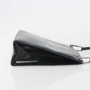 GUCCI Shoulder Bag Patent leather Black Silver 001 1013 3037 Auth 188345-4