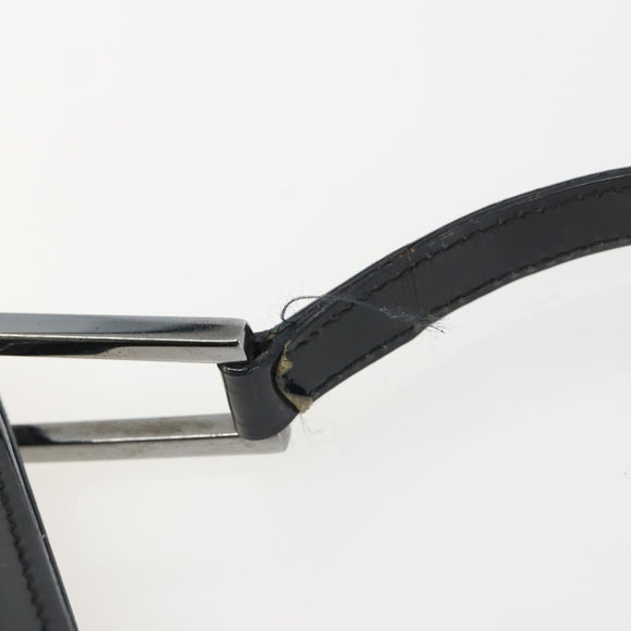 GUCCI Shoulder Bag Patent leather Black Silver 001 1013 3037 Auth 188345