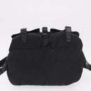 PRADA Backpack Nylon Black Silver Auth 188348-5