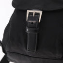 PRADA Backpack Nylon Black Silver Auth 188348-20