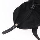 PRADA Backpack Nylon Black Silver Auth 188348-23