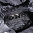 PRADA Backpack Nylon Black Silver Auth 188348-24