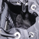 PRADA Backpack Nylon Black Silver Auth 188348-25