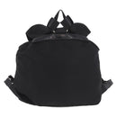 PRADA Backpack Nylon Black Silver Auth 188348-2