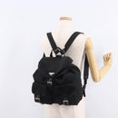 PRADA Backpack Nylon Black Silver Auth 188348-30