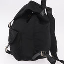 PRADA Backpack Nylon Black Silver Auth 188348-3