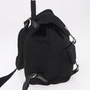 PRADA Backpack Nylon Black Silver Auth 188348-4