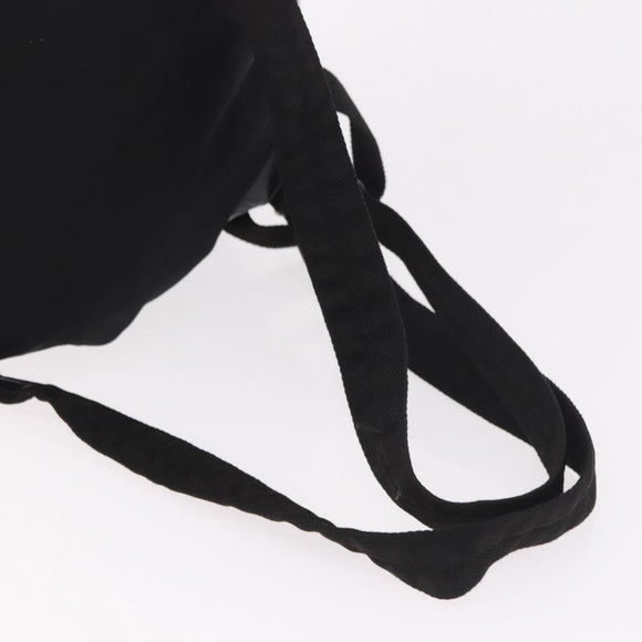 PRADA Backpack Nylon Black Silver Auth 188348