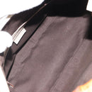 GUCCI Bamboo Hand Bag Leather White Gold 137383 Auth 188350A-11