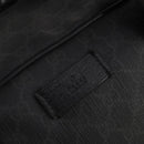 GUCCI GG Supreme Boston Bag PVC Black Silver Auth 188355A-14