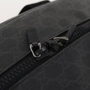 GUCCI GG Supreme Boston Bag PVC Black Silver Auth 188355A-15