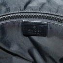 GUCCI GG Supreme Boston Bag PVC Black Silver Auth 188355A-19