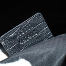 GUCCI GG Supreme Boston Bag PVC Black Silver Auth 188355A-22